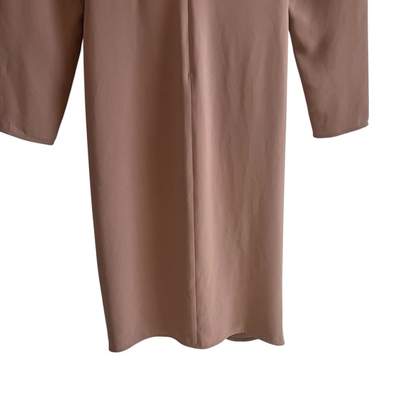 Elegant Mauve Long Sleeve Dress - Picture 9 of 11